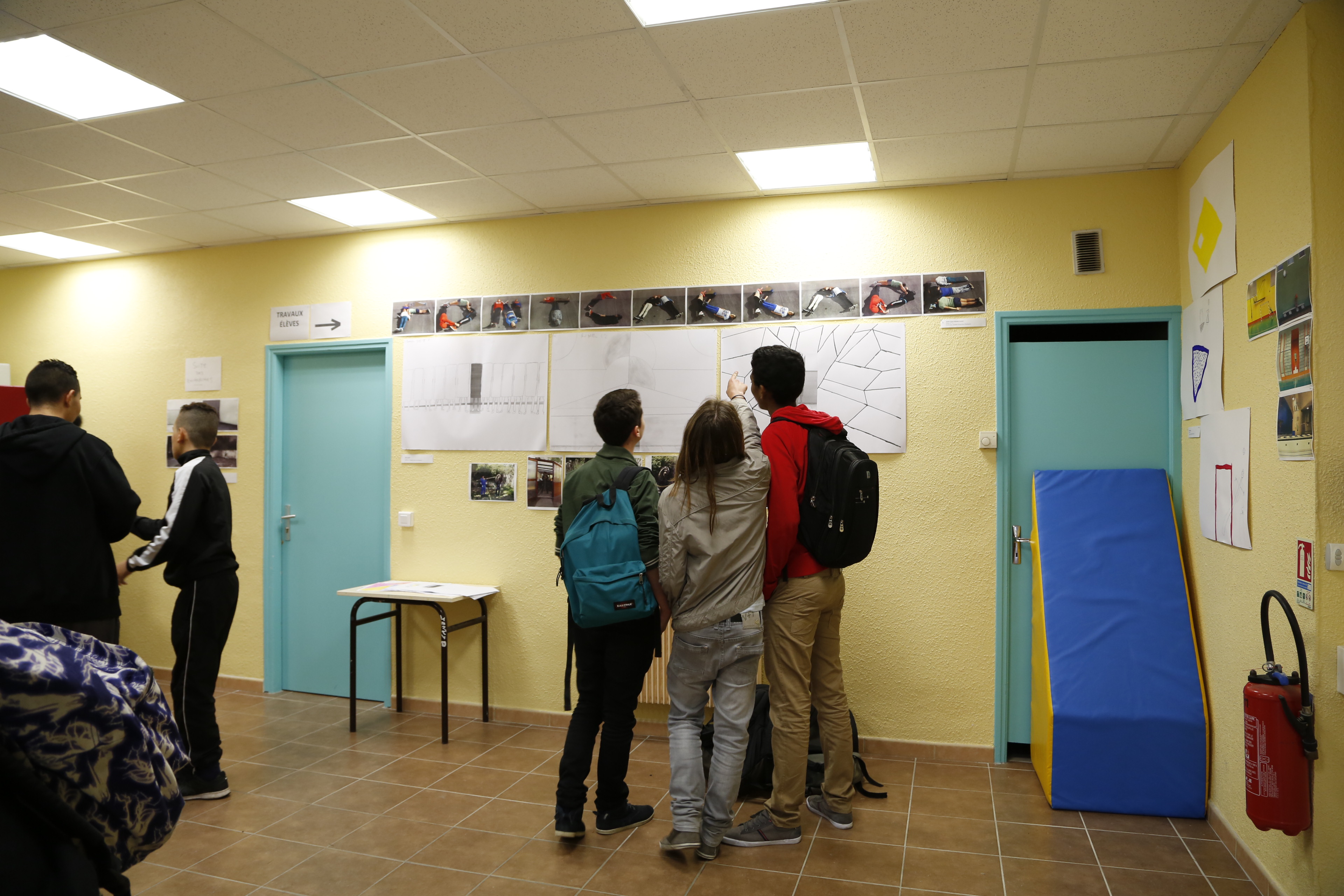 résidence d'artiste Guillaume Martial collège Fontcarrade Le modulor